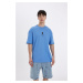 DEFACTO Comfort Fit Crew Neck Printed Short Sleeve T-Shirt