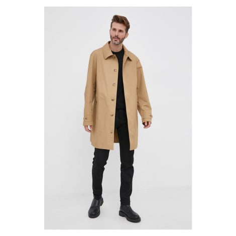 Kabát Polo Ralph Lauren pánský, béžová barva, přechodný