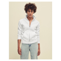 White women's sweatshirt with stand-up collar Fruit of the Loom