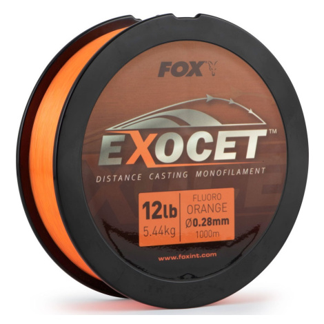 Fox vlasec exocet fluoro orange mono 1000 m - 0,30 mm 6,5 kg