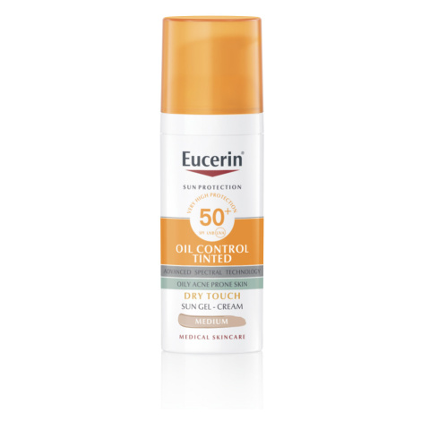 EUCERIN Sun Oil Control Tinted na obličej SPF50+ Medium 50 ml