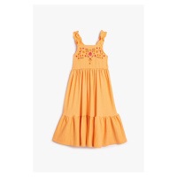 Koton Girl's Orange Dress