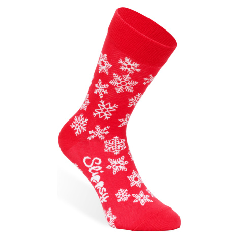 Slippsy Red Snowflake socks/43-46