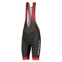 SCOTT Cyklistické kalhoty krátké s laclem - RC TEAM ++ 2022 - šedá/červená