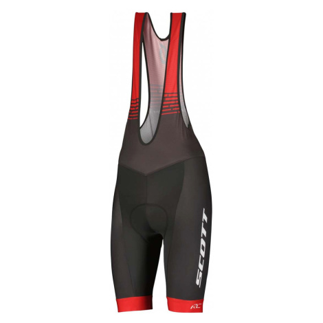 SCOTT Cyklistické kalhoty krátké s laclem - RC TEAM ++ 2022 - šedá/červená