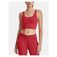 Červený dámský sportovní crop top Under Armour Meridian Fitted