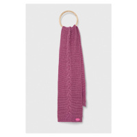Šátek z vlněné směsi Guess fialová barva, hladký
