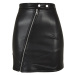 Ladies Synthetic Leather Biker Skirt