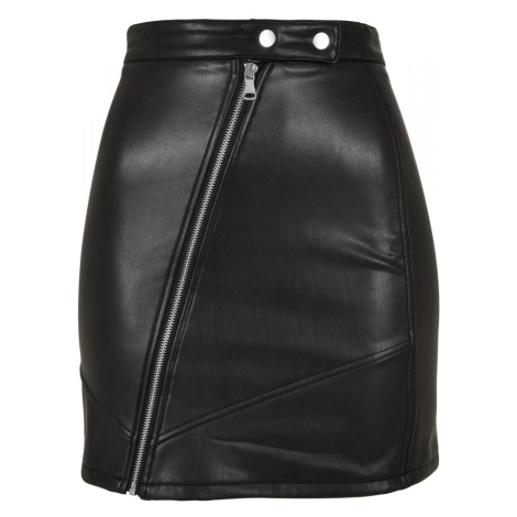 Ladies Synthetic Leather Biker Skirt Urban Classics