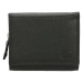 Double-D Černá malá kožená peněženka "Clarrisa"