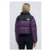 Péřová bunda The North Face NUPTSE SHORT JACKET dámská, fialová barva, zimní, NF0A5GGEV6V1