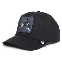 Bavlněná baseballová čepice Goorin Bros Killer Whale černá barva, s aplikací, 101-1107