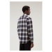 Košile woolrich light flannel shirt šedá