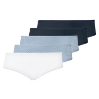 esmara® Dámské kalhotky XXL, 5 kusů (námořnická modrá/bílá/světle modrá)