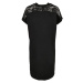Ladies Lace Tee Dress - black