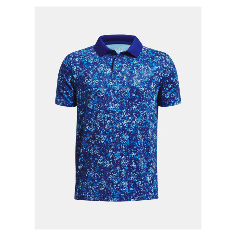 Under Armour Tričko UA Perf Floral Speckle Polo-BLU - Kluci