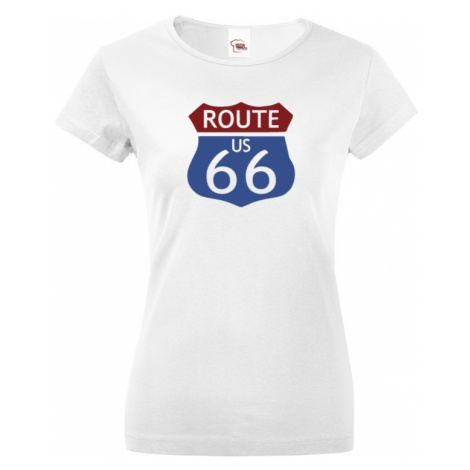 Dámské tričko - Route 66 - legenda cest BezvaTriko