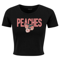 Peaches Cropped Tee černé