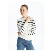 LC Waikiki Crew Neck Striped Long Sleeve Women's Knitwear Sweater