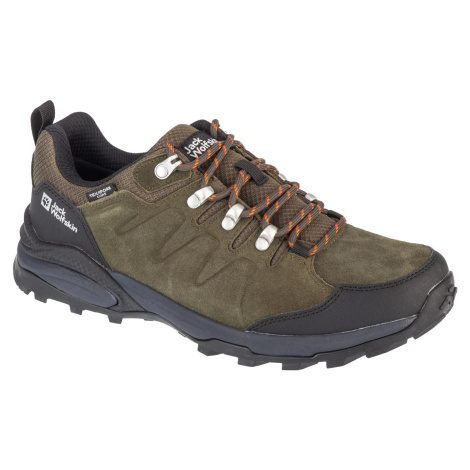 KHAKI PÁNSKÉ TURISTICKÉ BOTY JACK WOLFSKIN REFUGIO TEXAPORE LOW M BASIC