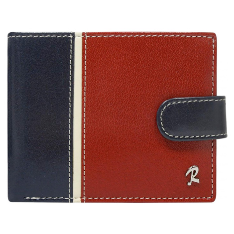 Pánská kožená peněženka ROVICKY 324L-RBA-D RFID modro červená