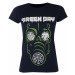 Tričko metal dámské Green Day - Green Mask - ROCK OFF - GDTS05LN