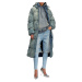 Bunda diesel w-aves-long jacket blue