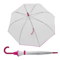 Doppler Nizza Transparent - dámský holový vystřelovací deštník