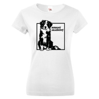 Dámské tričko - Bernský salašnický pes - dárek k narozeninám