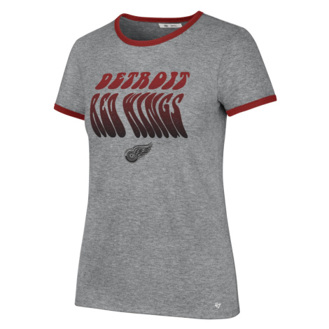Detroit Red Wings dámské tričko Letter Ringer grey 47 Brand