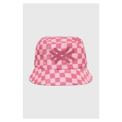 Dětský klobouk United Colors of Benetton růžová barva