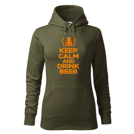 DOBRÝ TRIKO Dámská mikina s potiskem Keep calm beer