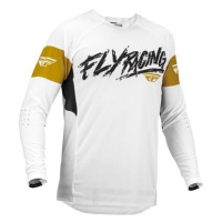 Fly Racing dres Evolution DST, 2023 bílá/zlatá/černá