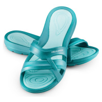 AQUA SPEED Plavecká obuv do bazénu Panama Tyrkysový vzor