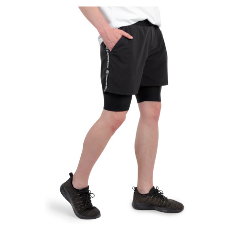 Pánské kraťasy 2v1 inSPORTline Closefit Short černá