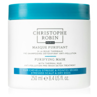 Christophe Robin Purifying Mask with Thermal Mud čisticí maska pro vlasy vystavené znečištěnému 