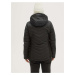 Černá dámská vzorovaná prošívaná zimní bunda s kapucí O'Neill Baffle Igneous Jacket