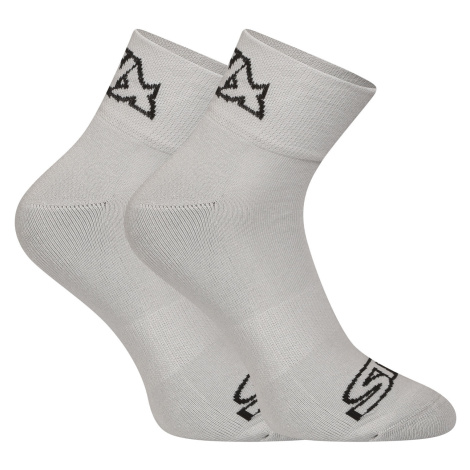 Ponožky Styx kotníkové šedé s černým logem (HK1062)