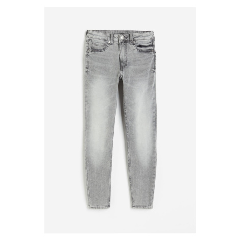 H & M - Skinny High Jeans - šedá H&M
