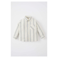 DEFACTO Baby Boy Long Sleeve Striped Shirt