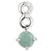 Brilio Silver Nádherný stříbrný náhrdelník se smaragdem SP08339D (řetízek, přívěsek)