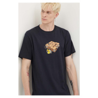 Bavlněné tričko DC Handmade tmavomodrá barva, s potiskem, ADYZT05339