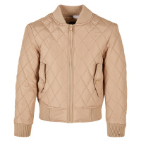 Dívčí Diamond Quilt Nylon Jacket unionbéžová