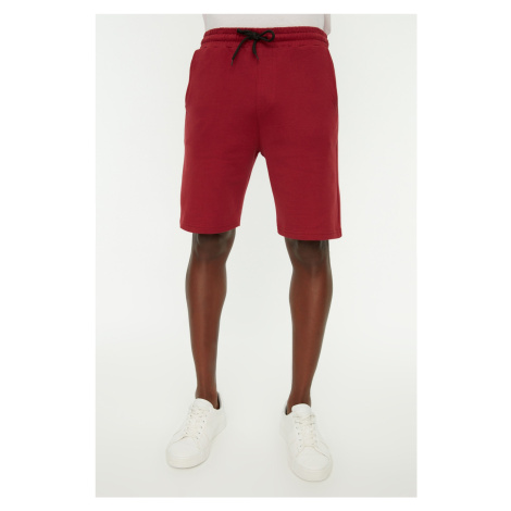 Trendyol Claret Red Men's Basic Regular Medium / Regular Fit Straight Shorts