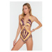 Trendyol Abstract Pattern Cut Out Detailed Swimsuit