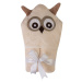 Babymatex Jimmy Owl osuška s kapucí 80x80 cm