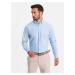 Ombre Classic men's cotton oxford REGULAR shirt - blue