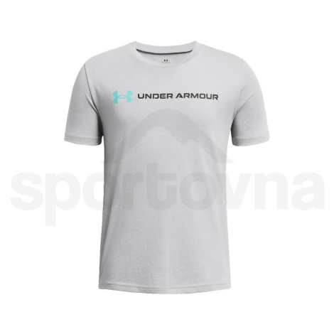 Tričko Under Armour UA Logo Wordmark SS J 1380747-011 - gray