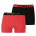 O'Neill BOXER PLAIN 2PACK Pánské boxerky, červená, velikost