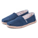 Toms Navy Washed Canvas Alpargata